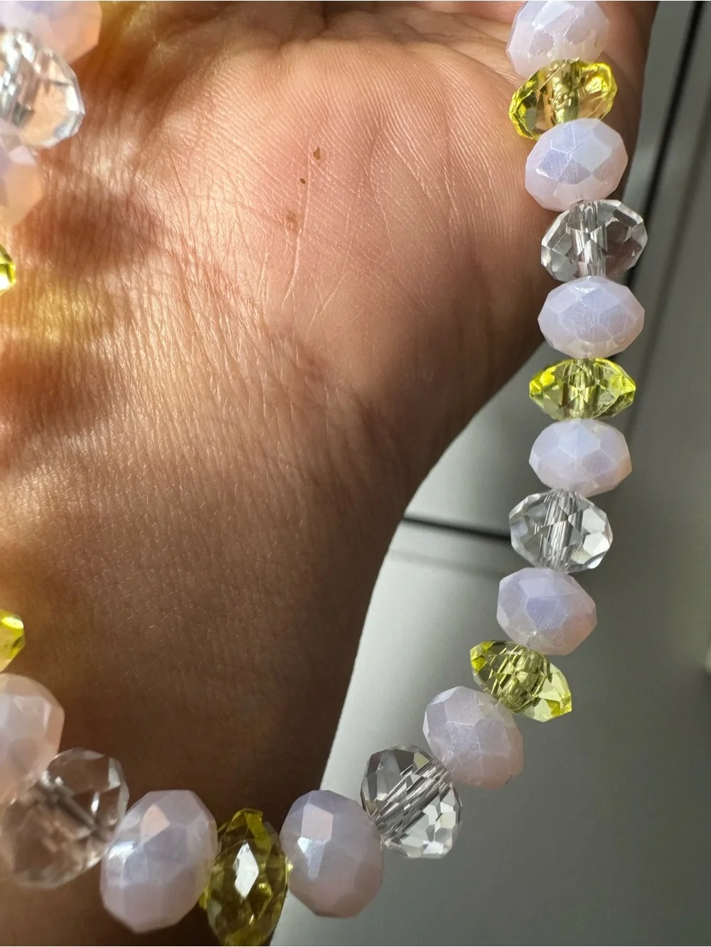 Bling Bling Crystal, Yellow, Pale Pink Phone/Key/Bag Chain #P1069